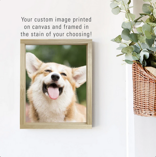 Custom Pet Photo Print Canvas