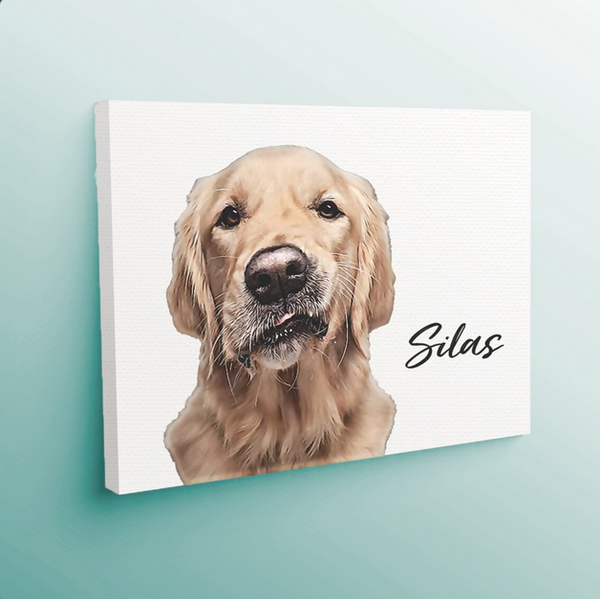 Custom Pet Photo Print Canvas