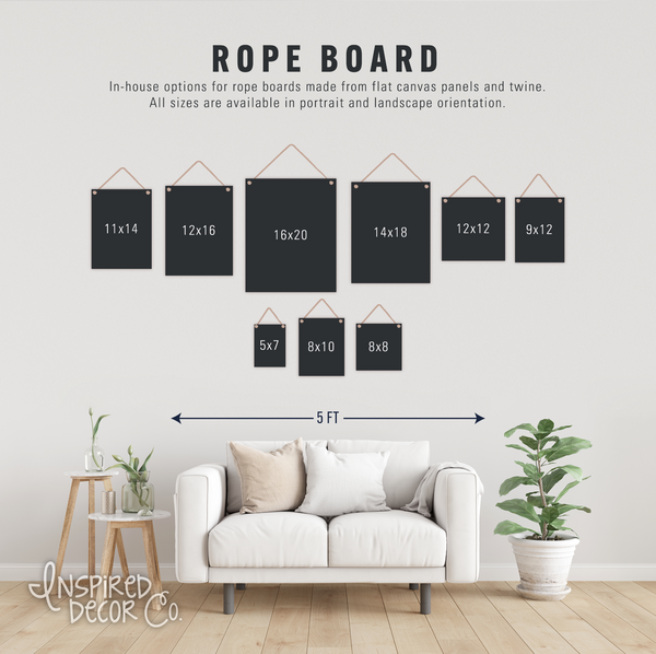 Engagement Map — Personalized Rope Board Print