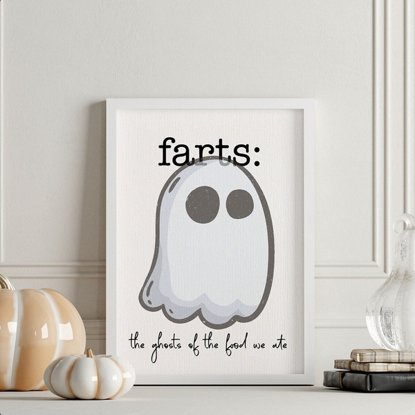 Farts — Wall Hanging Framed Canvas Sign