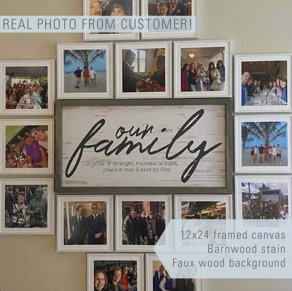 This is Our Family — Faux Wood Plank Textured