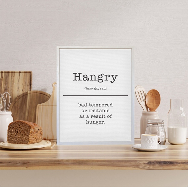 Hangry Definition Sign