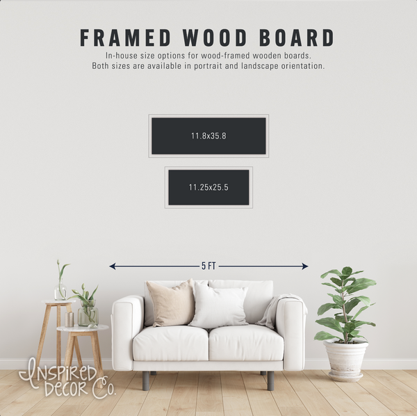 Coffee Til Cocktails — Framed Wood Farmhouse Decor